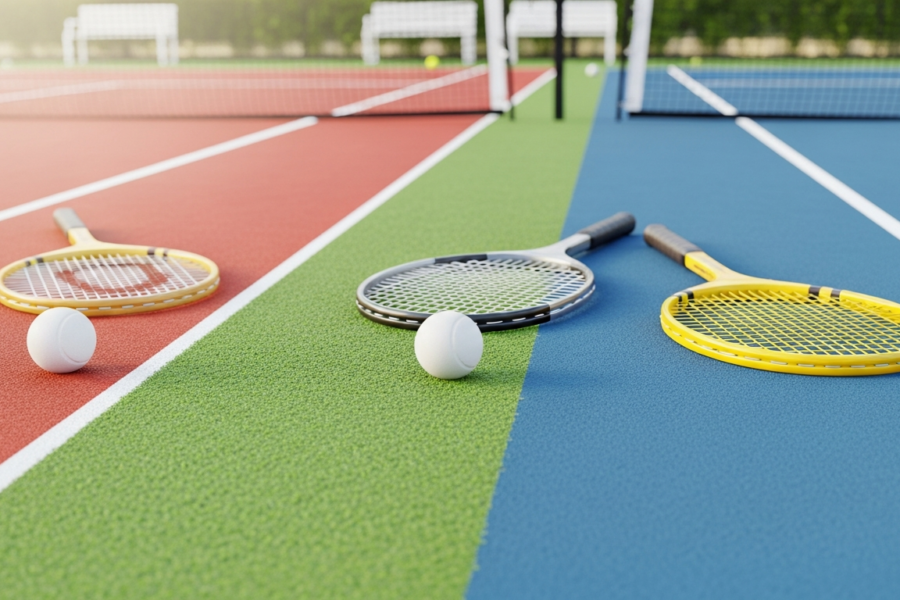 Rodzaje nawierzchni kortów tenisowych - czym różni się gra na mączce, trawie i korcie twardym?